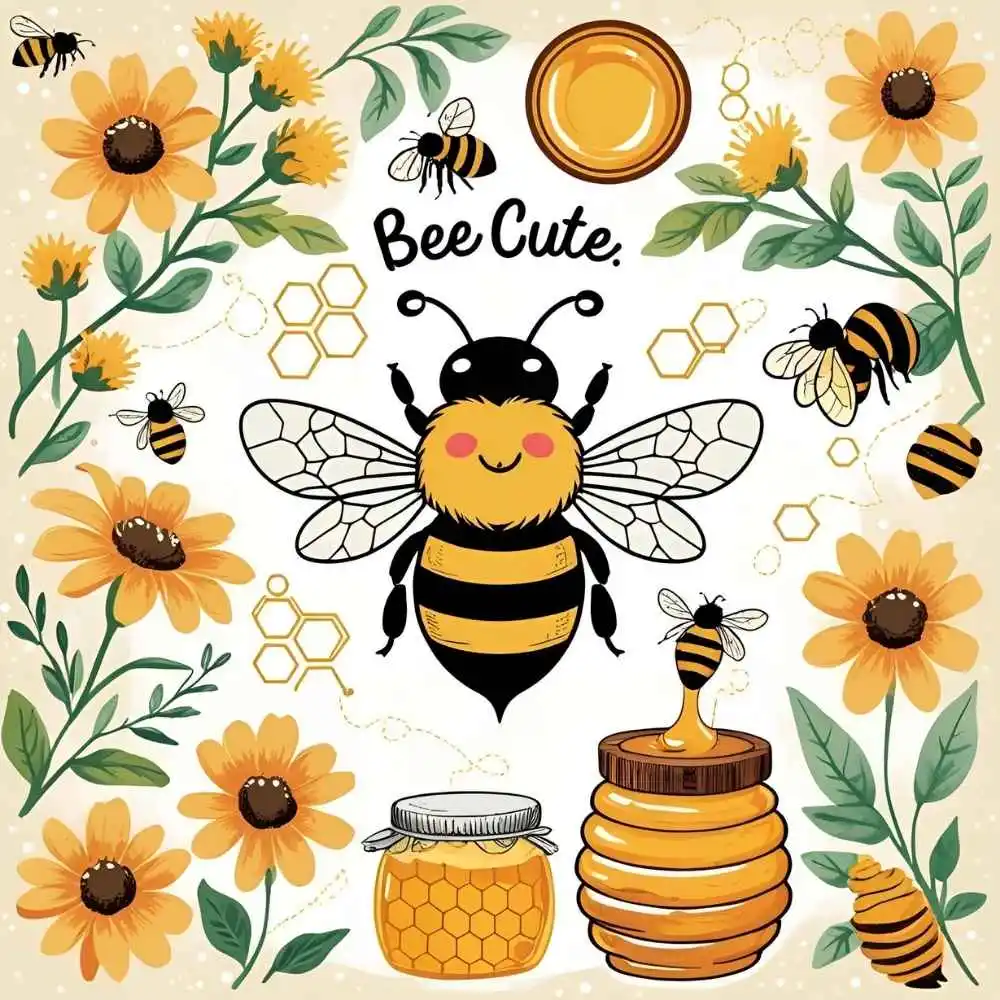 Bee Cute Honey Puns