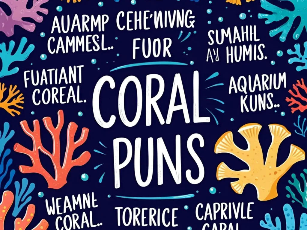 Coral Puns for Aquarium Captions