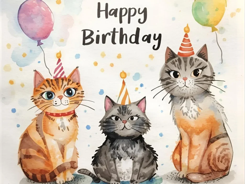 Cat Birthday Card Puns