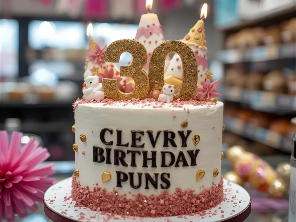 Clever 30th Birthday Cake Puns 