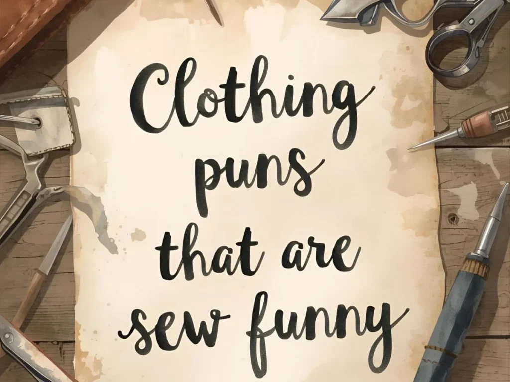 Clothing Puns That Are Sew Funny