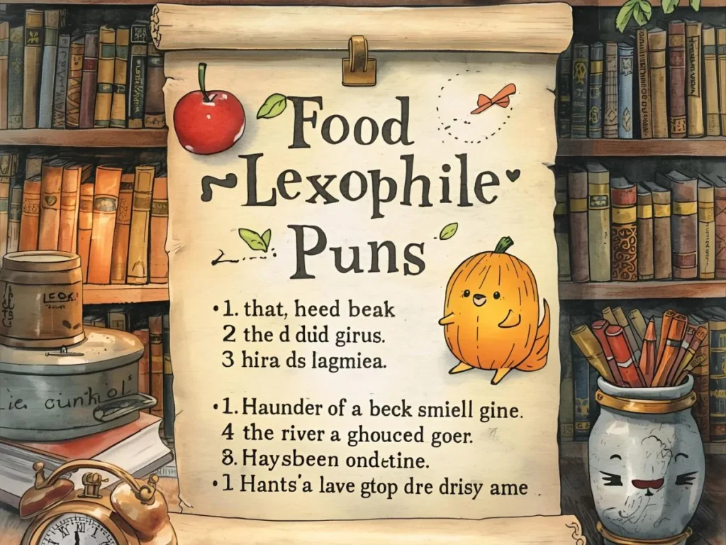 Food-Inspired Lexophile Puns