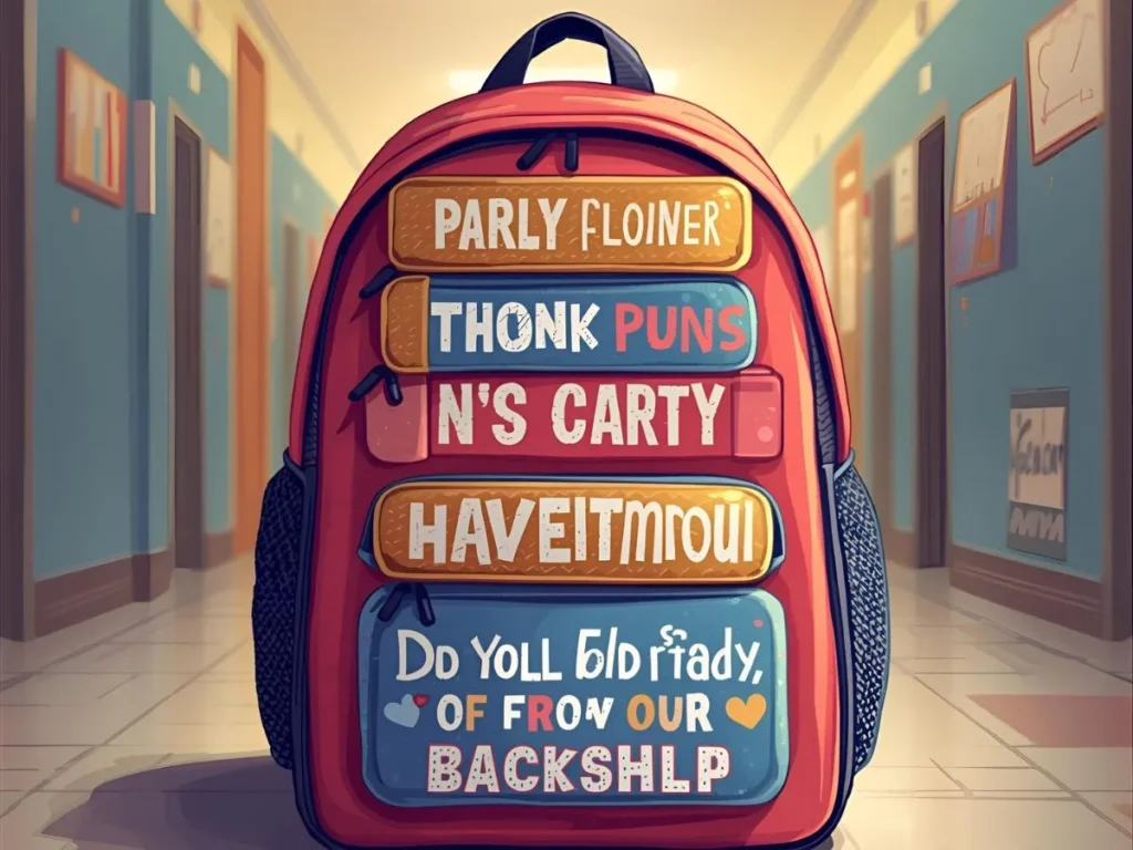 Funny backpack puns