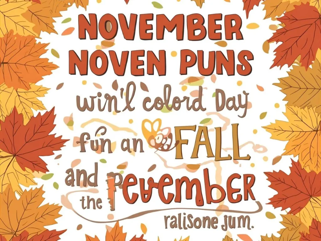 Funny Fall November Puns