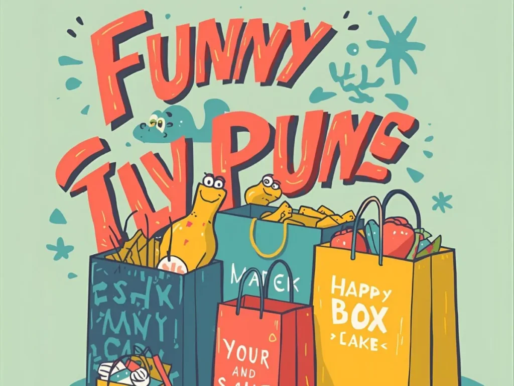 Funny shopping bag puns
