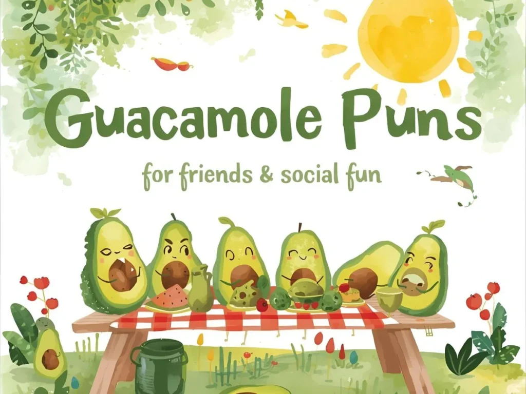 Guacamole Puns for Friends & Social Fun