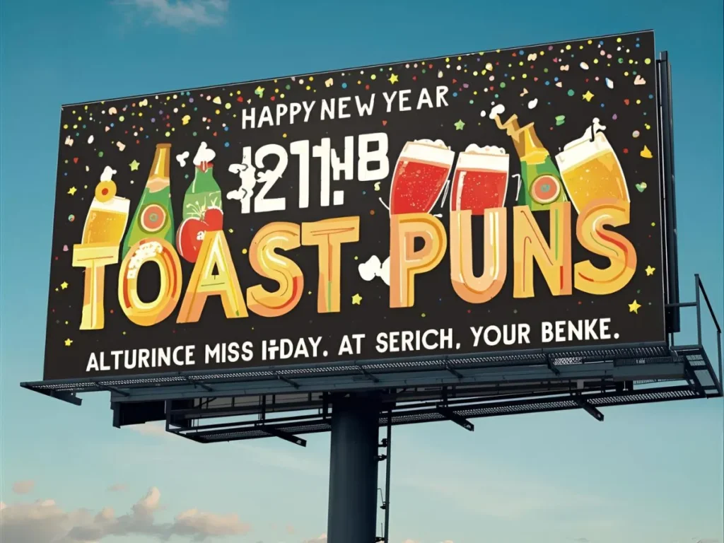 New Year Toast Puns