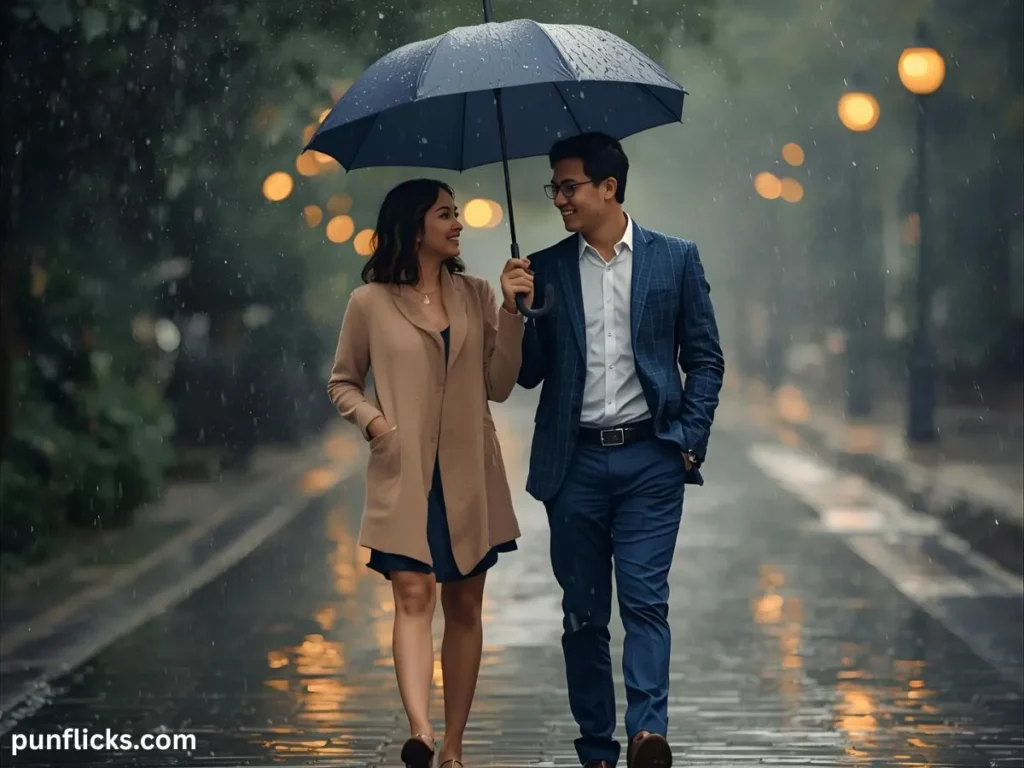 Romantic Rain Puns for Couples