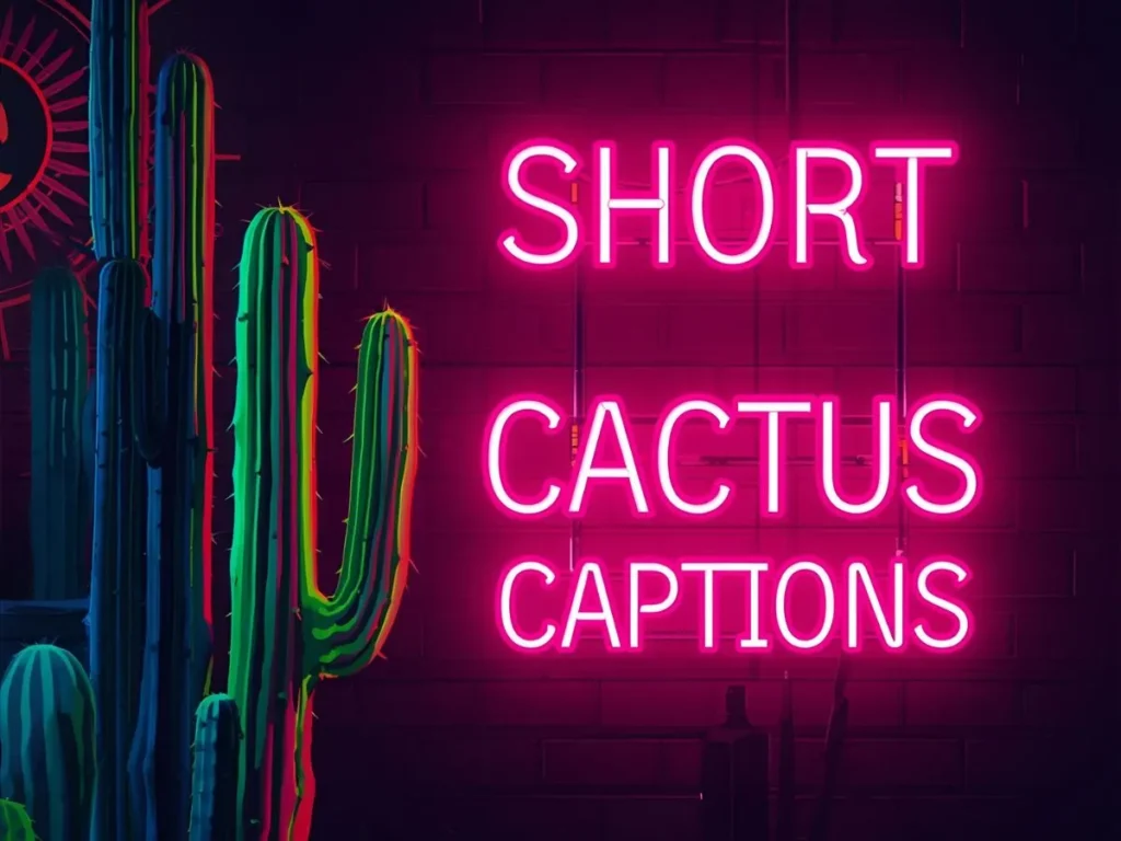 Short Cactus Captions for Instagram