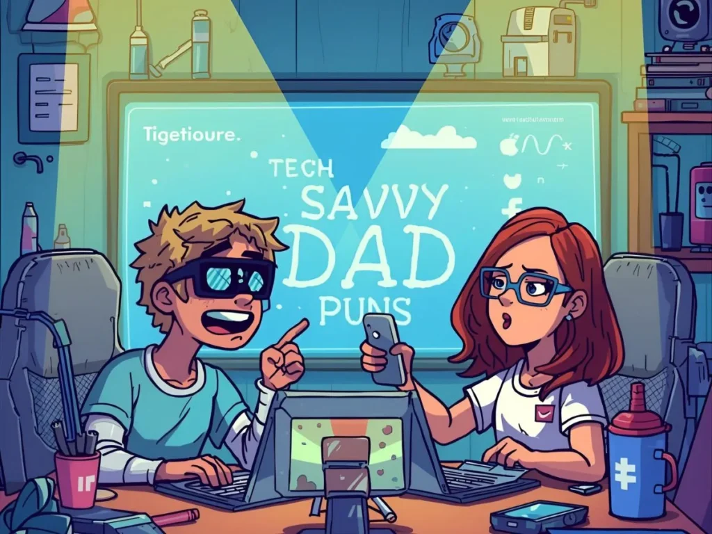 Tech-Savvy Dad Puns