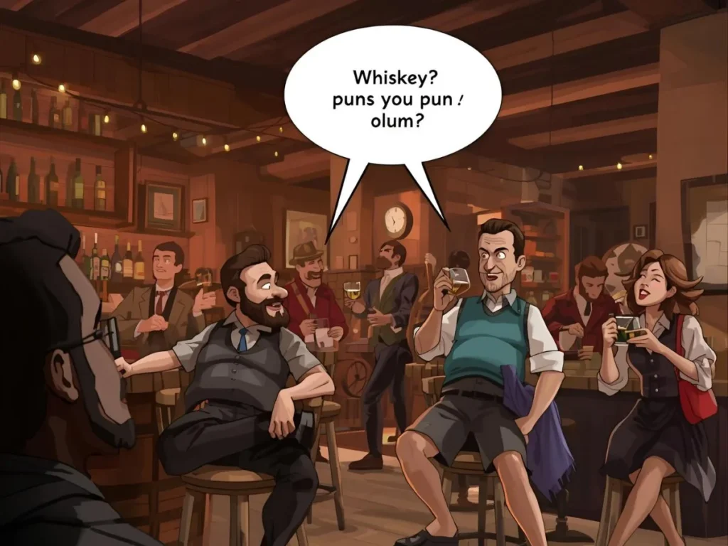 Whiskey Barrel Puns On the Rocks