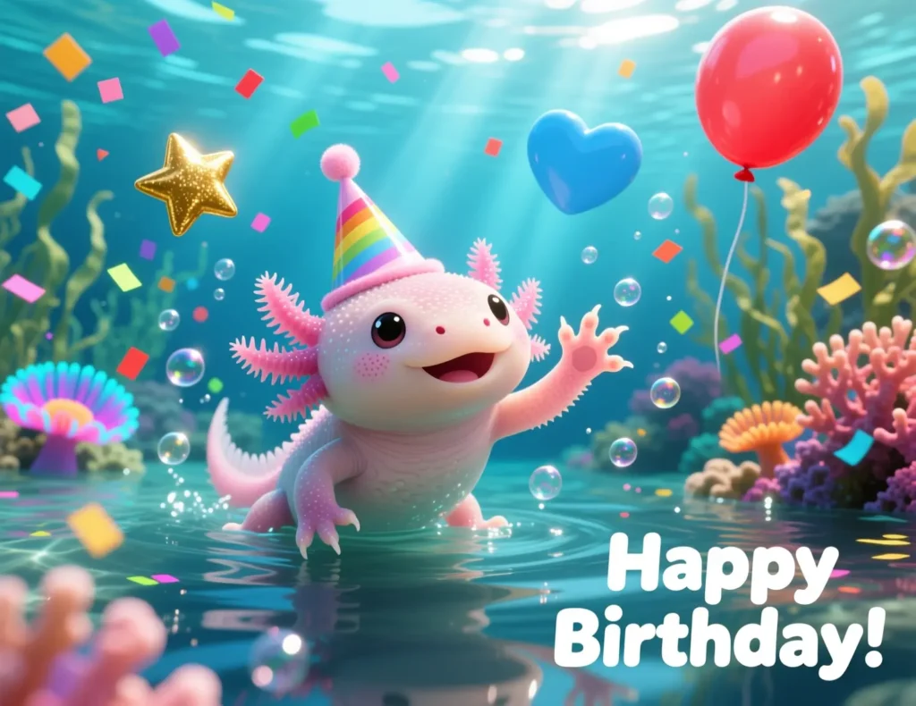 Axolotl Birthday Puns for Party Fun
