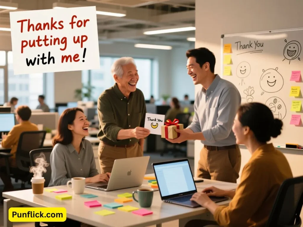 Funny thank you puns for colleagues