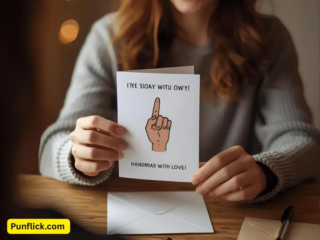 “Hand puns for greeting cards”