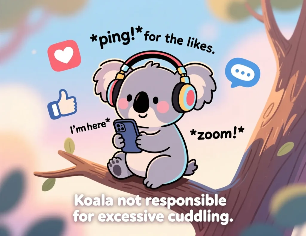 Koala Social Media Puns