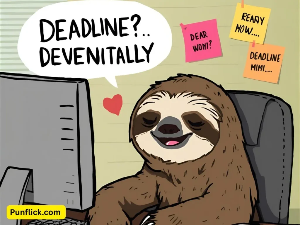 Office Life & Workplace Sloth Puns