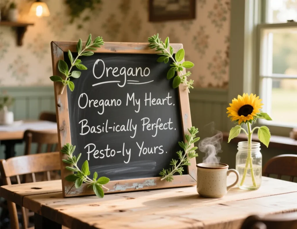 Oregano Puns for Food Labels & Menus