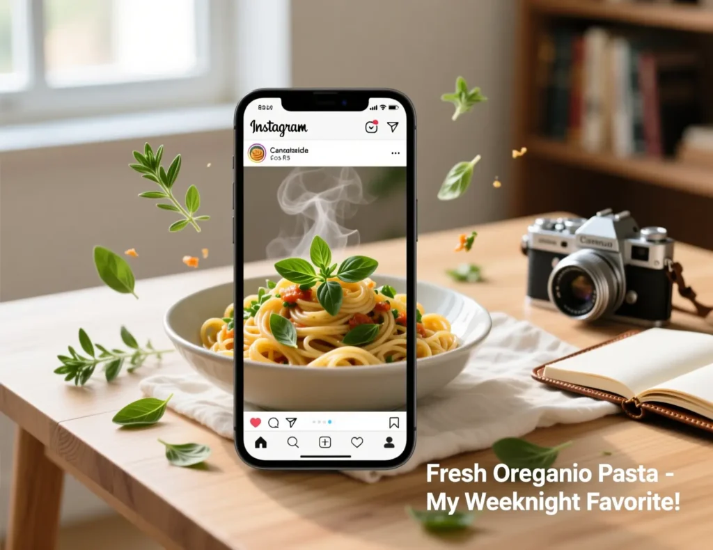 Oregano Puns for Social Media Captions