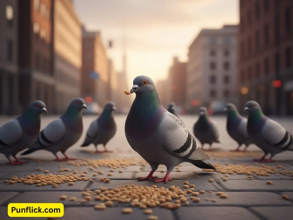 Puns About Pigeons Eating