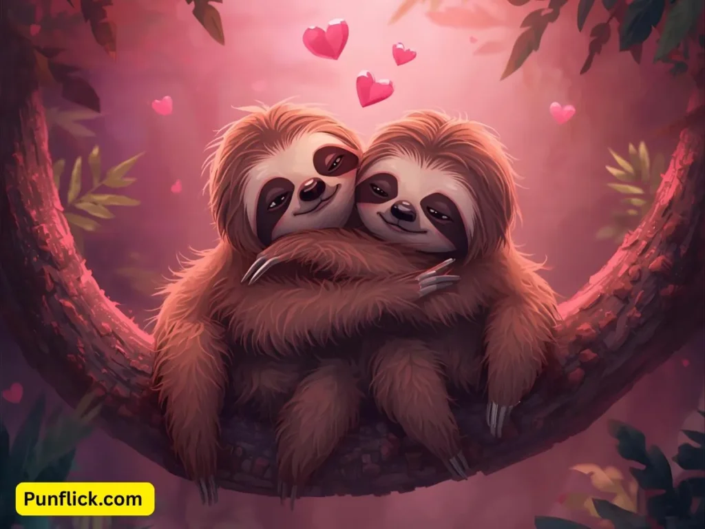 Sloth Love & Romantic Puns