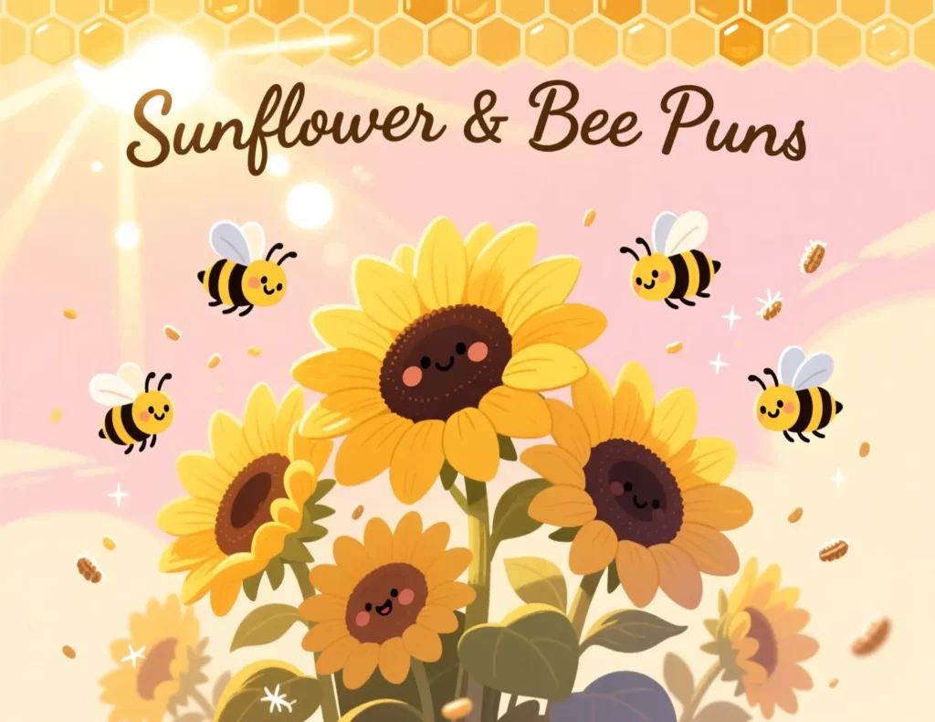 Sunflower & Bee Puns