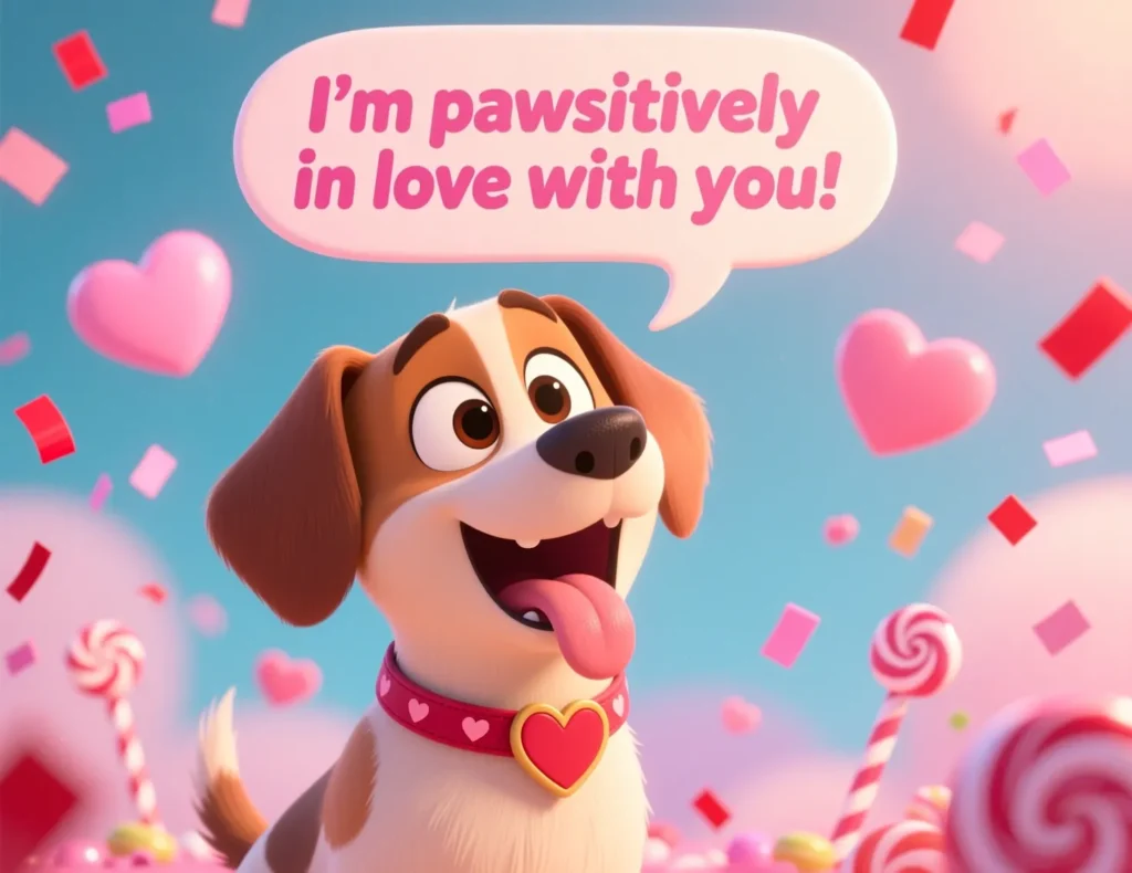 Funny Dog Valentine Puns