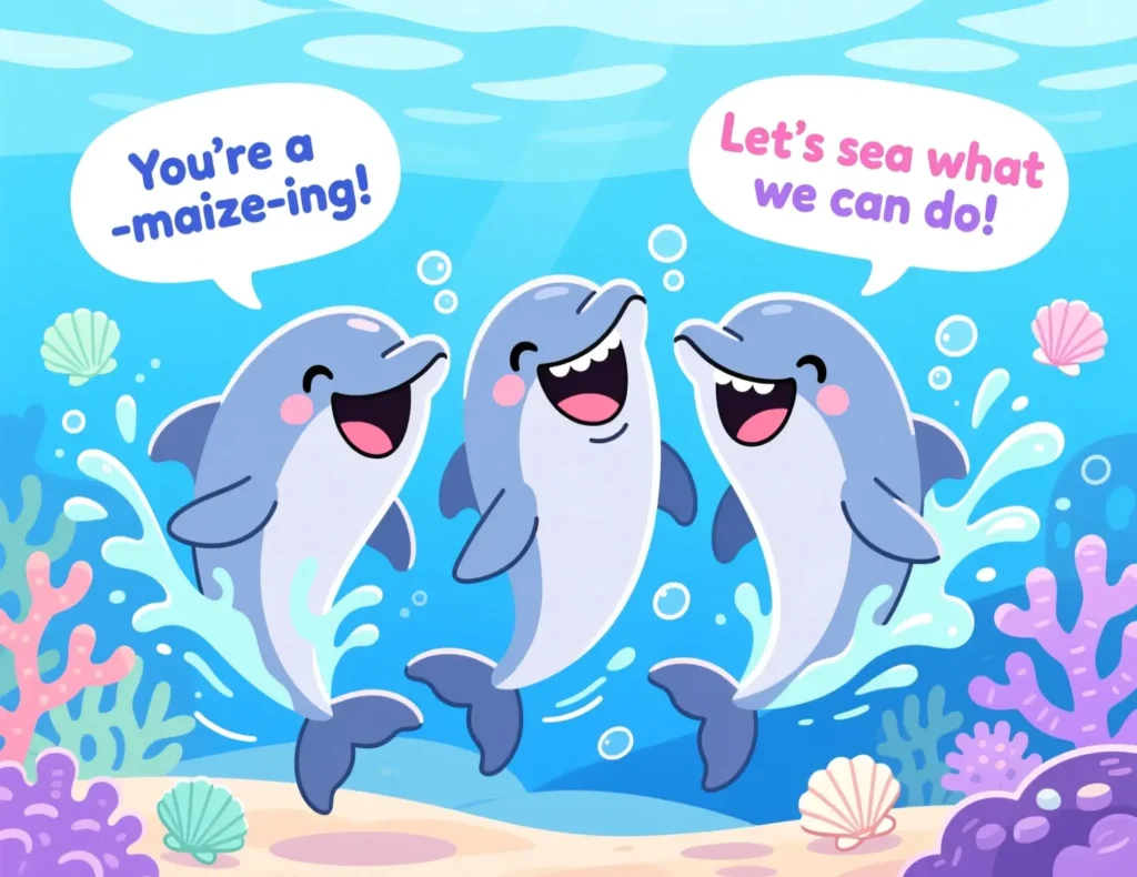Funny Dolphin Puns