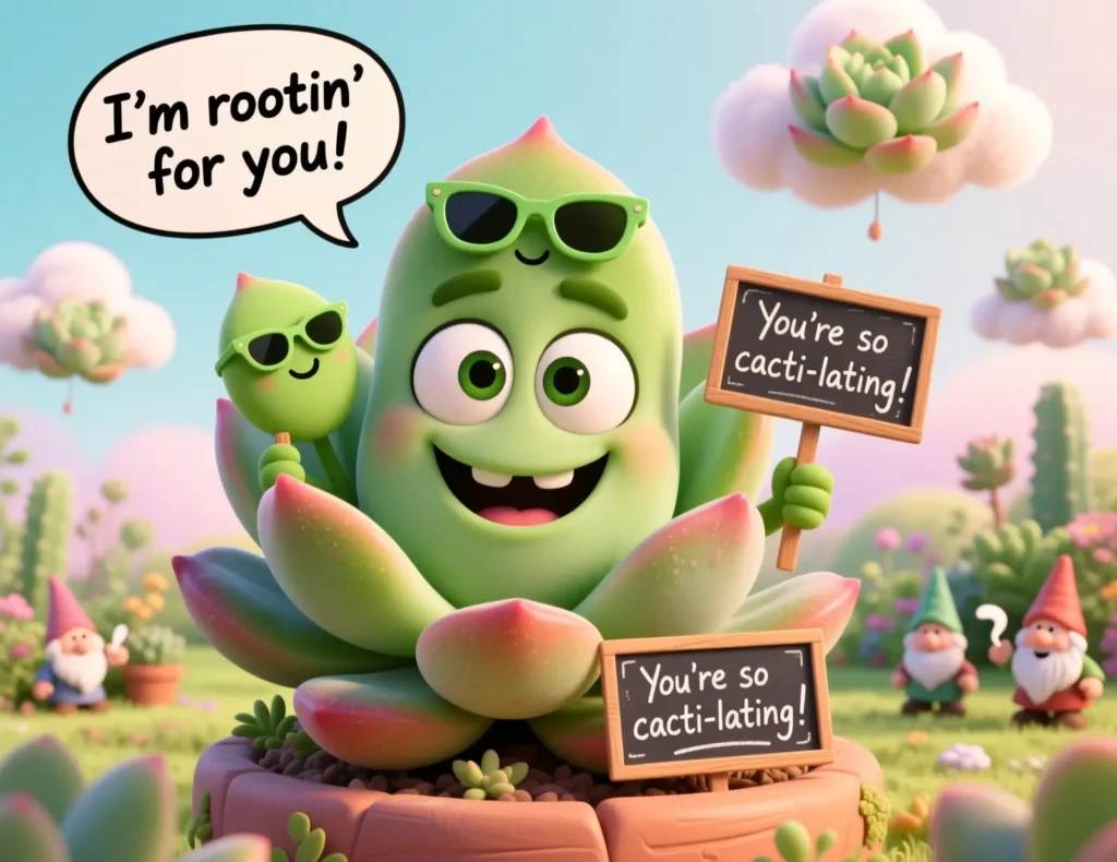 Funny Succulent Puns